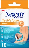 Wondpleister Nexcare active flex foam 6x10cm 10st 10 Stuk
