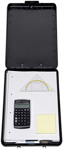 Klembordkoffer MAUL slim A4 staand opbergvak PP zw 1 Stuk-2