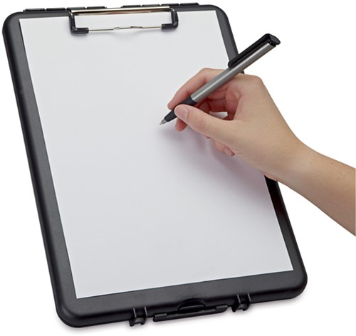 Klembordkoffer MAUL slim A4 staand opbergvak PP zw 1 Stuk-5