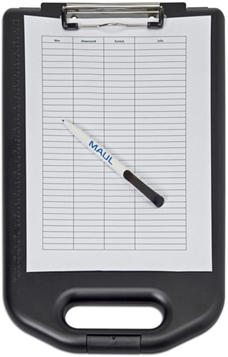 Klembordkoffer MAUL breed A4 staand opbergvk PP zw 1 Stuk-4