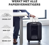 Olievellen papiervernietiger Fellowes Performance+ 10 Vel-3