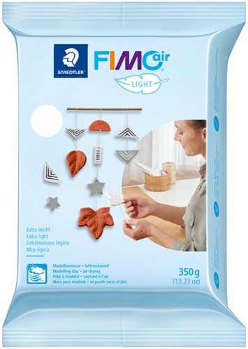 Boetseerklei Staedtler Fimo air light 350gr wit 1 Stuk