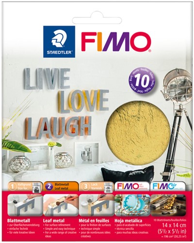 Bladmetaal Fimo Staedtler goud 10 vel 10 Stuk