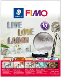 Bladmetaal Fimo Staedtler zilver 10 vel 10 Stuk