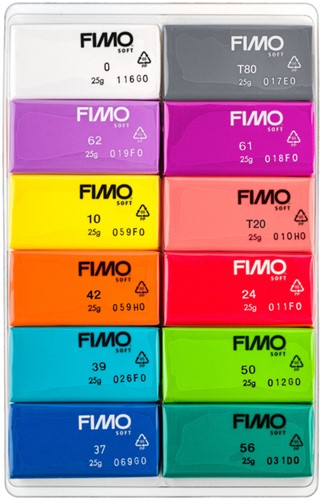Klei Fimo Staedtler soft colourpack 12 brillantcol 12 Stuk-2