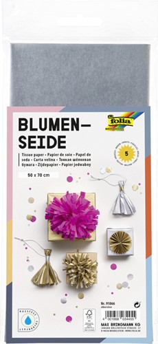 Zijdevloeipapier Folia 50x70cm 20gr nr66 zi 5vel 5 Vel