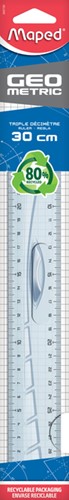Liniaal Maped Geometric met handgreep 30cm 1 Stuk