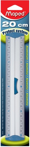 Liniaal Maped met handgreep 20cm aluminium 1 Stuk