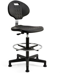 Werkstoel Euroseats Tarente Large zwart 1 Stuk