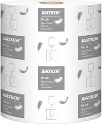 Poetspapier Katrin Plus medium 1laags 870 vel wit 6 Rol