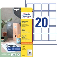 Etiket Avery L7121-25 QR code 45x45mm opaak 500st 25 Vel-2