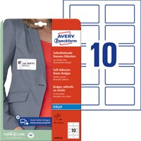 Badge Avery J4785-20 80x50mm wit 200stuks 20 Vel-2