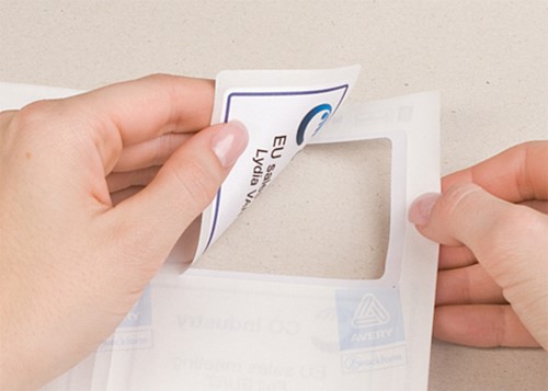 Badge Avery J4785-20 80x50mm wit 200stuks 20 Vel-2