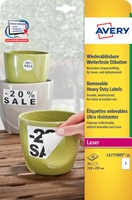 Etiket Avery L4775REV-20 210x297mm wit 20stuks 20 Vel