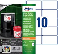 Etiket Avery B7173-50 99x57mm polyester wit 500st 50 Vel-2
