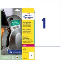 Etiket Avery L7917-10 210x297mm polyester wit 10st 10 Vel-2