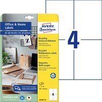 Etiket Avery LR3483-10 105x148mm recycled wit 40 stuks-2