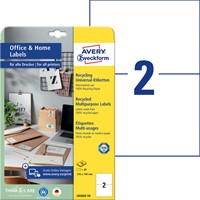 Etiket Avery LR3655-10 210x148mm recycled wit 20 stuks-2