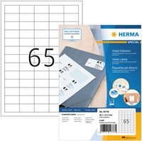Etiket HERMA 10778 38.1x21.2mm wit 5200 stuks