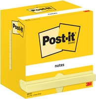 Memoblok Post-it 655 76x127mm geel 12 Stuk-3
