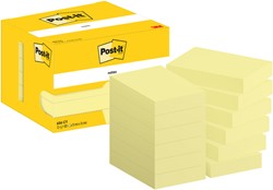 Memoblok Post-it 656 51x76mm canary yellow 12 Stuk