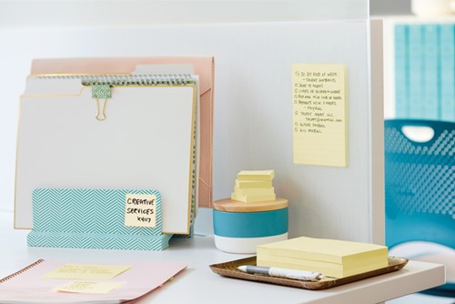 Memoblok Post-it 655 Super Sticky 76x127mm Canary yellow 12 stuks-2