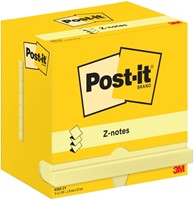 Memoblok Post-it Z-Note R350 76x127mm geel 12 Stuk-3