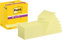 Memoblok Post-it Z-Note S350 Super Sticky geel 12 Stuk