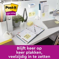 Memoblok Post-it Z-Note S330 Super Sticky geel 12 Stuk-2