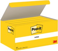 Memoblok Post-it 653 38x51mm geel 3 Stuk-2
