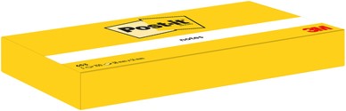 Memoblok Post-it 653 38x51mm geel 3 Stuk-1