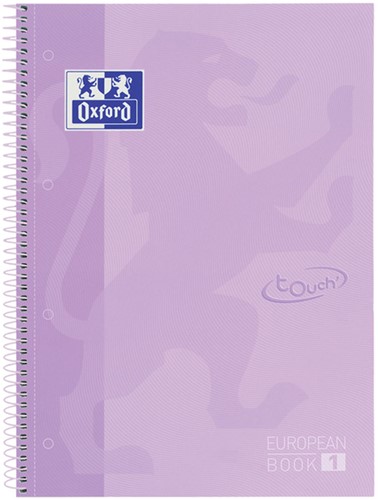 Notitieboek Oxf touch europeanb A4+ lijn 160p pps 1 Stuk