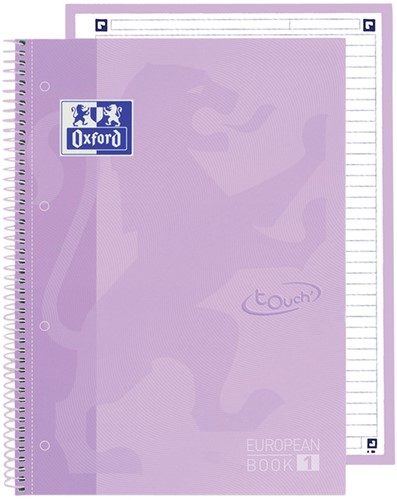 Notitieboek Oxf touch europeanb A4+ lijn 80v pps 1 Stuk-2