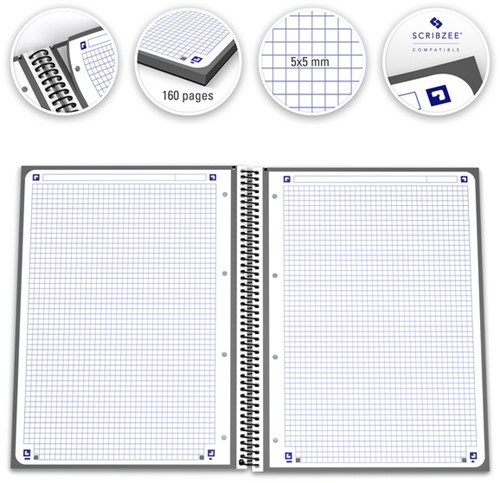 Notitieboek Oxf classic europeanb A4+ lijn 160p zw 1 Stuk-3