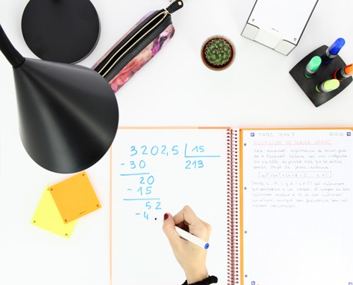 Collegeblk Oxf School A5+ ln 17gaats 160pag pastel 3 Stuk-1