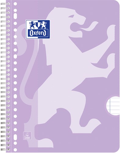 Collegeblk Oxf School A4+ ln 23gaats 160pag pastel 3 Stuk-3