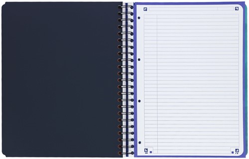 Projectboek Oxford School A4+ lijn 4-gaats 240 pagina's 80gr aqua-5