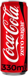 Frisdrank Coca Cola zero blik 330ml