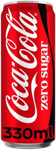 Frisdrank Coca Cola zero blik 330ml