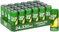 Frisdrank Fuze Tea Black Tea sparkling lemon 330ml 330 Milliliter