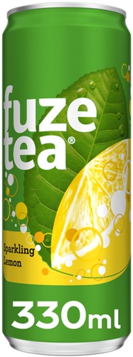 Frisdrank Fuze Tea Black Tea sparkling lemon 330ml 330 Milliliter-2