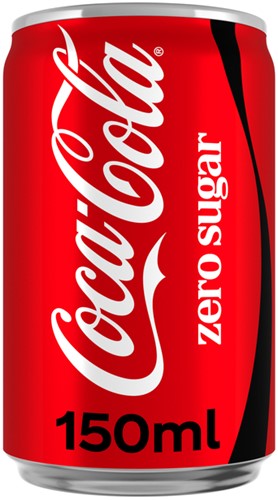 Frisdrank Coca Cola zero blik 150ml-2