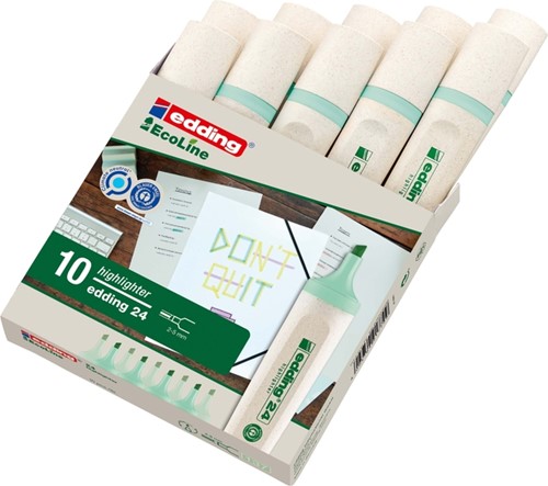 Markeerstift edding 24 Eco 2-5mm pastel groen 1 Stuk-3