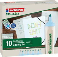 Markeerstift edding 24 Eco 2-5mm pastel blauw 1 Stuk-1