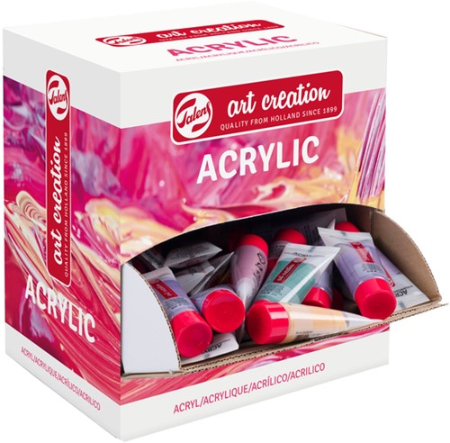 Acrylverf TAC Pastel 12ml 100st assorti 100 Stuk