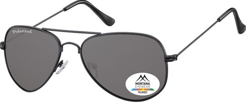 Zonnebril Montana smoke polar glas metaal zwart 1 Stuk