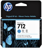 Inktcartridge HP 712 3ED67A blauw 1 Stuk