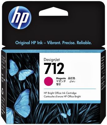Inktcartridge HP 712 3ED68A rood 1 Stuk