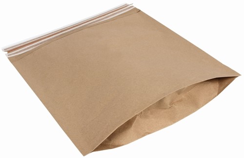 Sendbag verzendverpakking 23/25x32 + 5cm bruin 350 Stuk-2