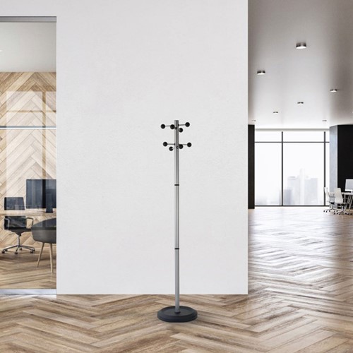 Kapstok BRASQ Monaco staand zilver/zwart 1 Stuk-1